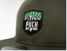 Cap Trucker Snapback with Puch logo patch olive green black